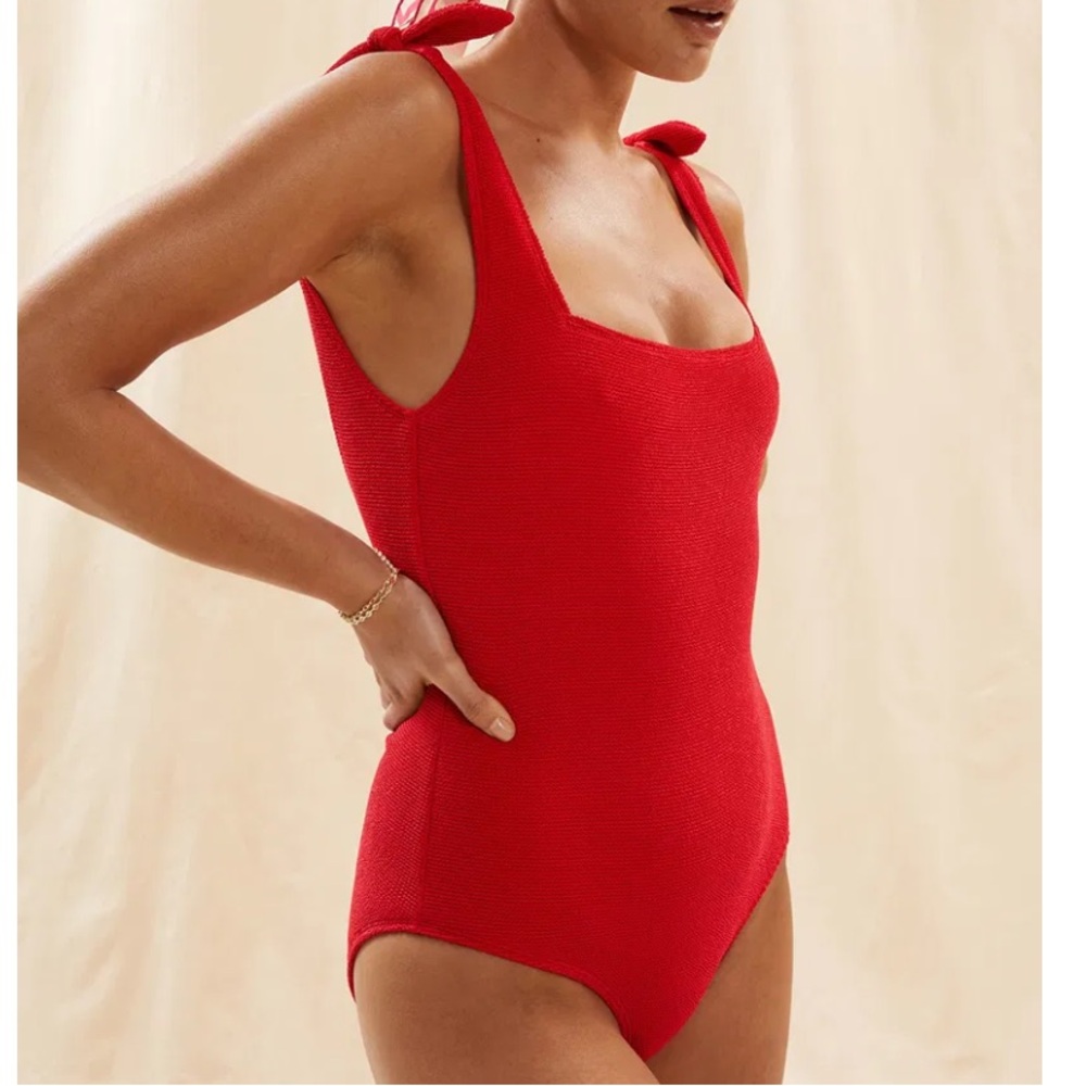 & Other Stories Red One Piece Swimsuit